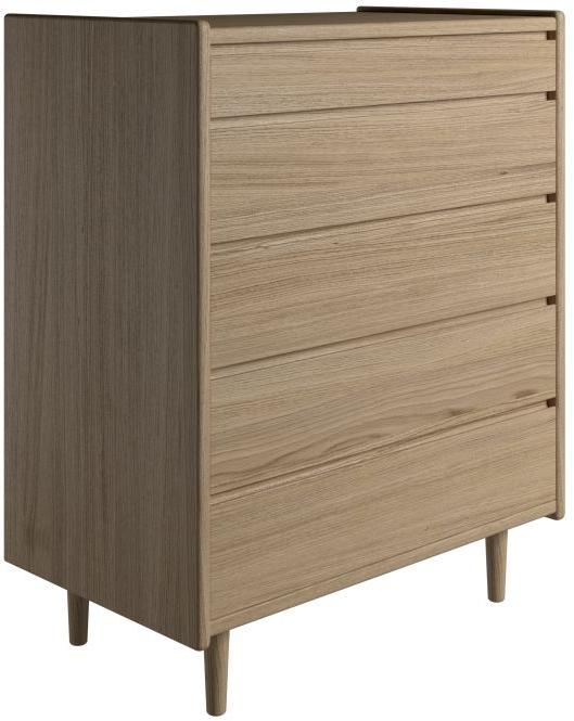 Elegant Krone 80 Kommode - Dansk Design med 5 Skuffer