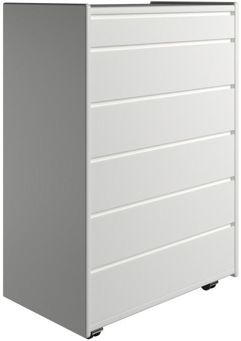 Elegant hvid kommode med 6 skuffer – Fantastisk tilbud!