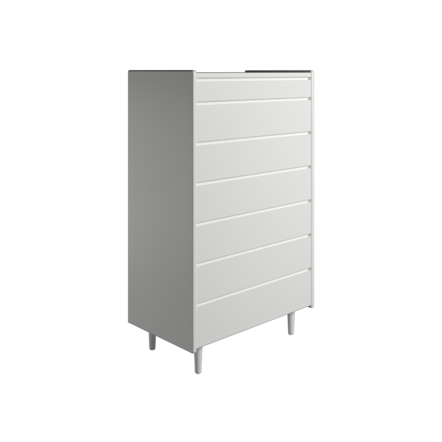 Kaagaard Kommode med 7 Skuffer – Hvid Udsalg!