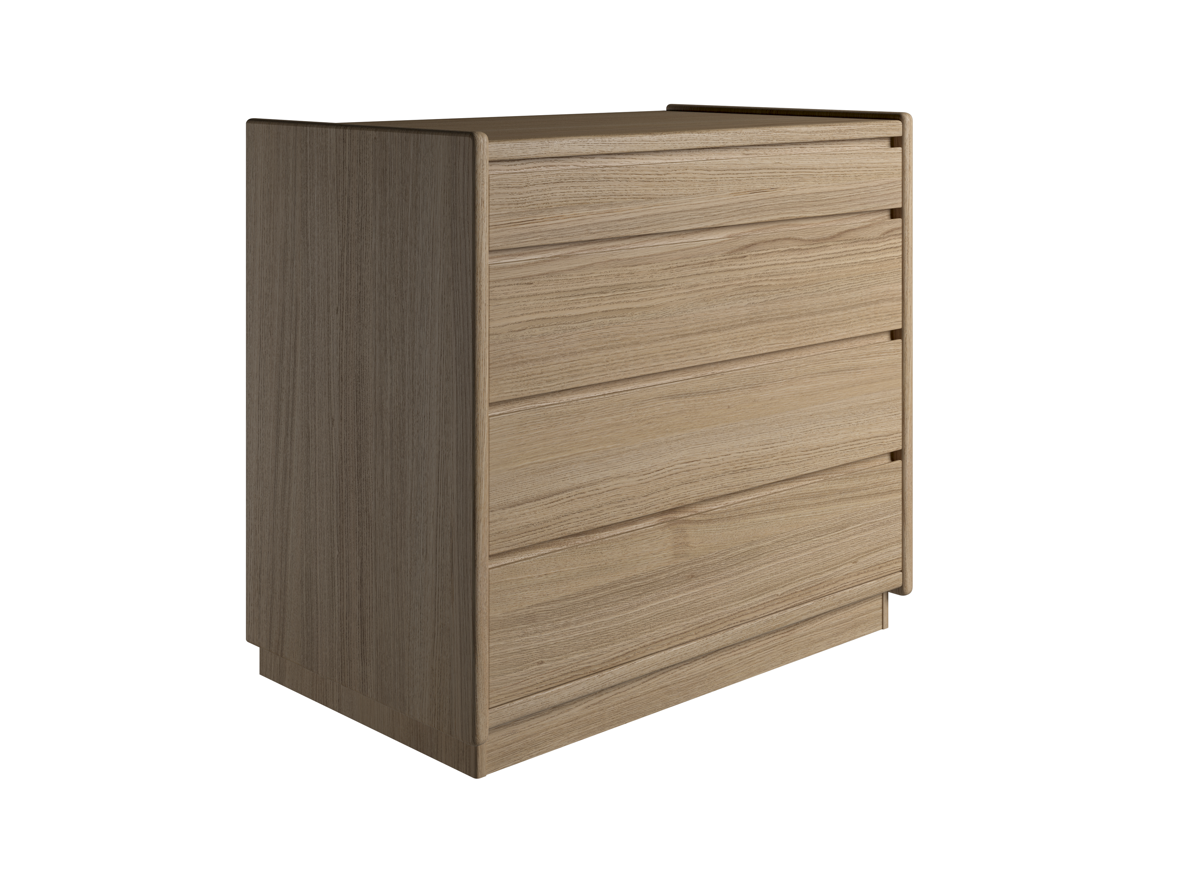 Elegant Rød Kommode med 4 Skuffer – Stilfuld Indretning