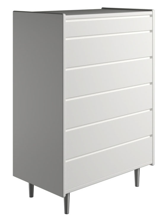 Elegant 80 cm Kommode med 6 Skuffer – Opbevaringsudsalg!