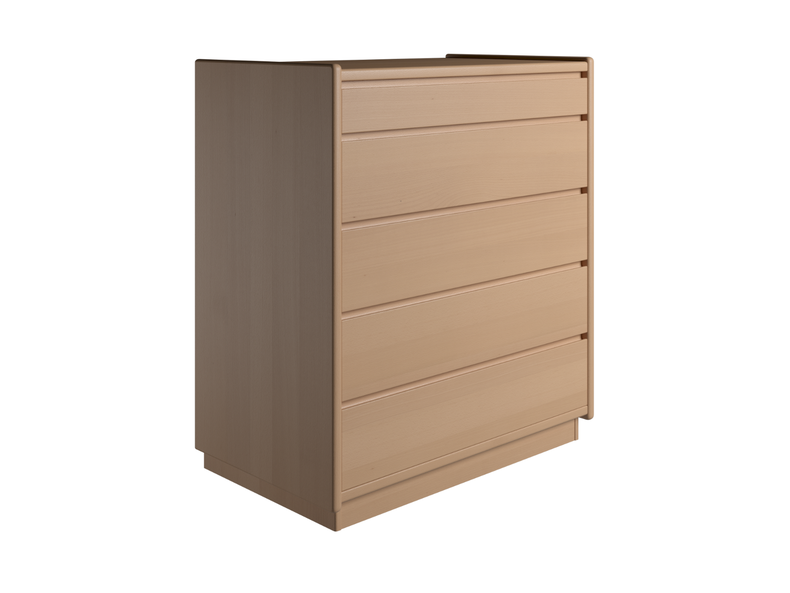 Elegant Kaagaard Kommode i Bøg med 5 Skuffer på Udsalg