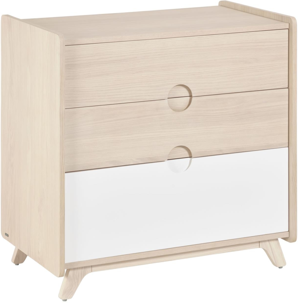 Natur Kommode Kave Home Nunila Lig Asketræ Skuffer Soft Close Bæredygtigt Nordisk Design H90 B54 D90 - Kave Home Kommoder  - 8433840624570