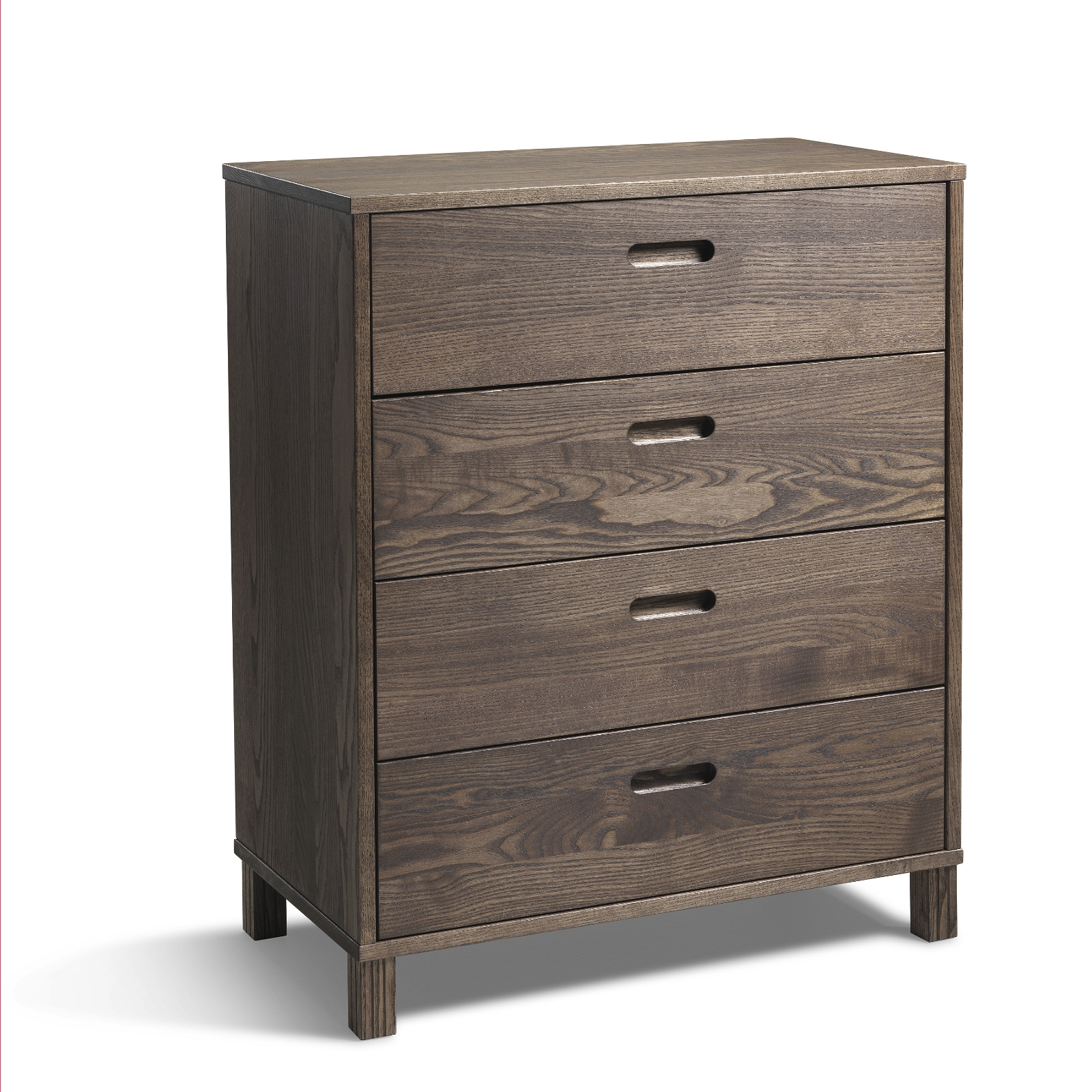 Brunolieret Ask Kommode Oscarssons Mbel Leon Skuffer Massiv Ask Brunolieret H93xb75xd40 - Kommoder - 7331839039965